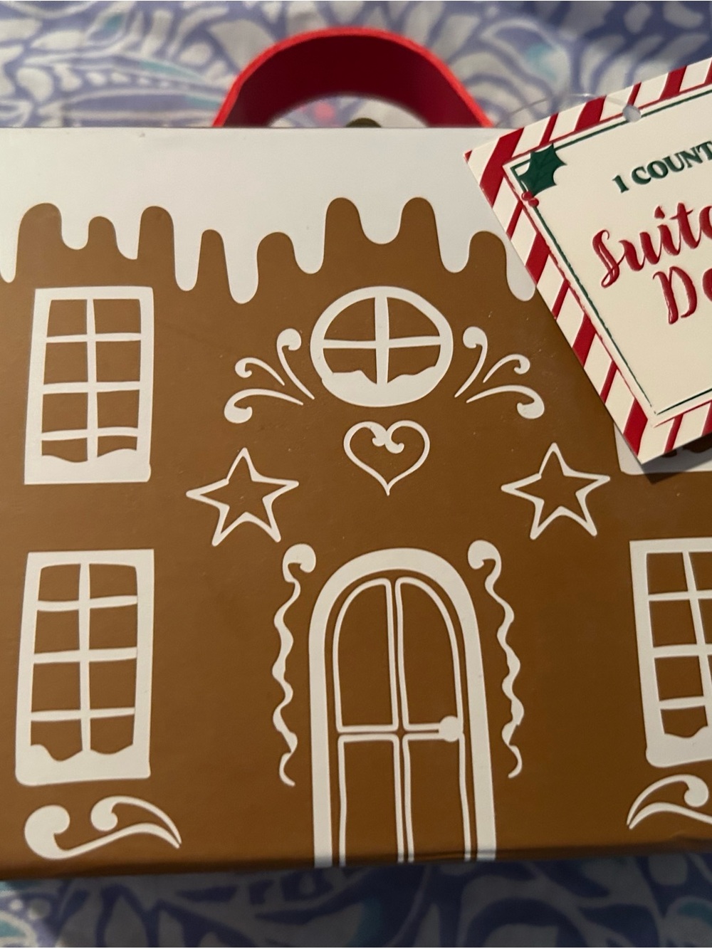 Holiday Gingerbread Decorative Box New